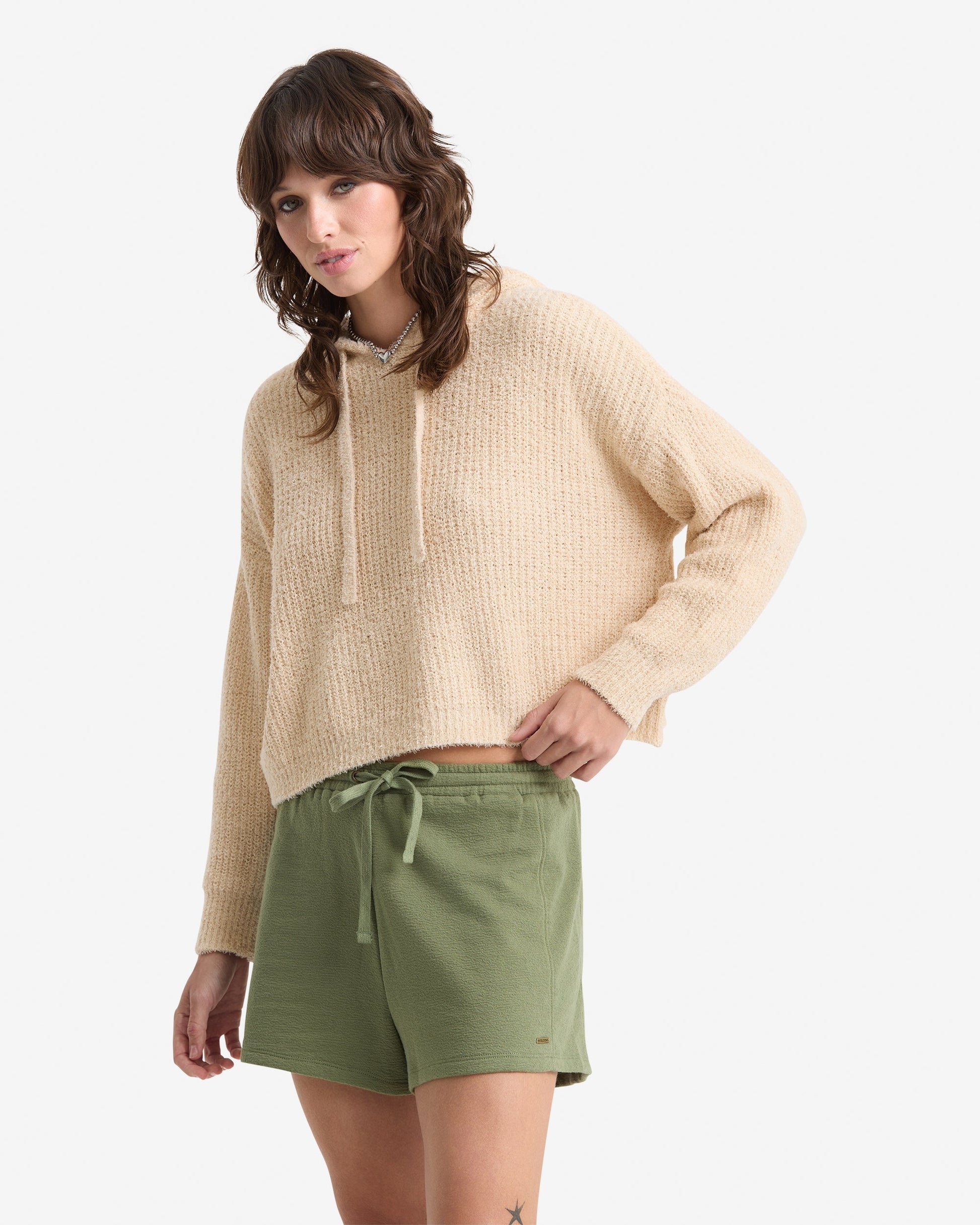 Women's Lived In Sweater-Oat-Volcom