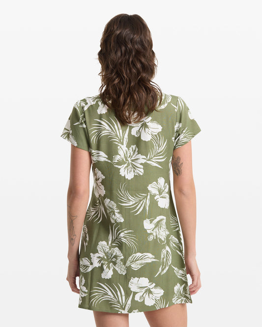 Women's Vroom Service Dress-Moss Stone-Volcom