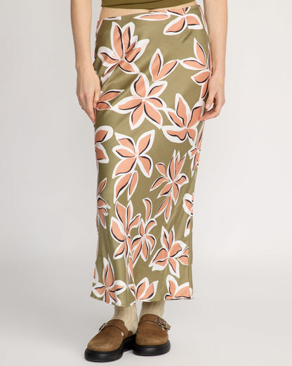 Women's Psychonic Skirt-Light Army-Volcom