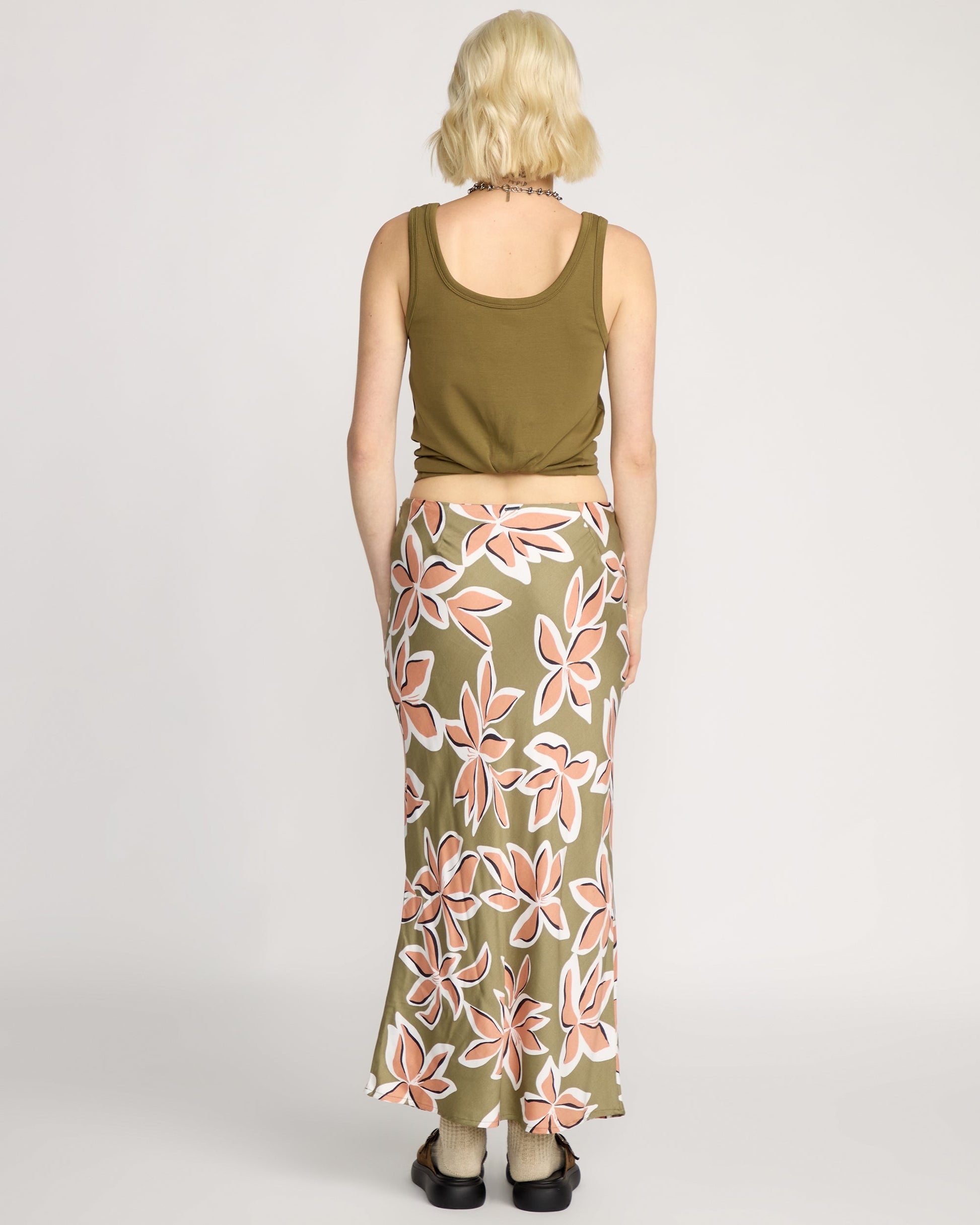 Women's Psychonic Skirt-Light Army-Volcom