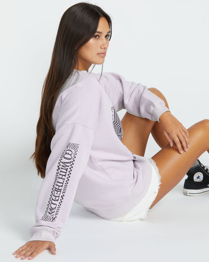 Women's Stone Crew-Blurred Violet-Volcom