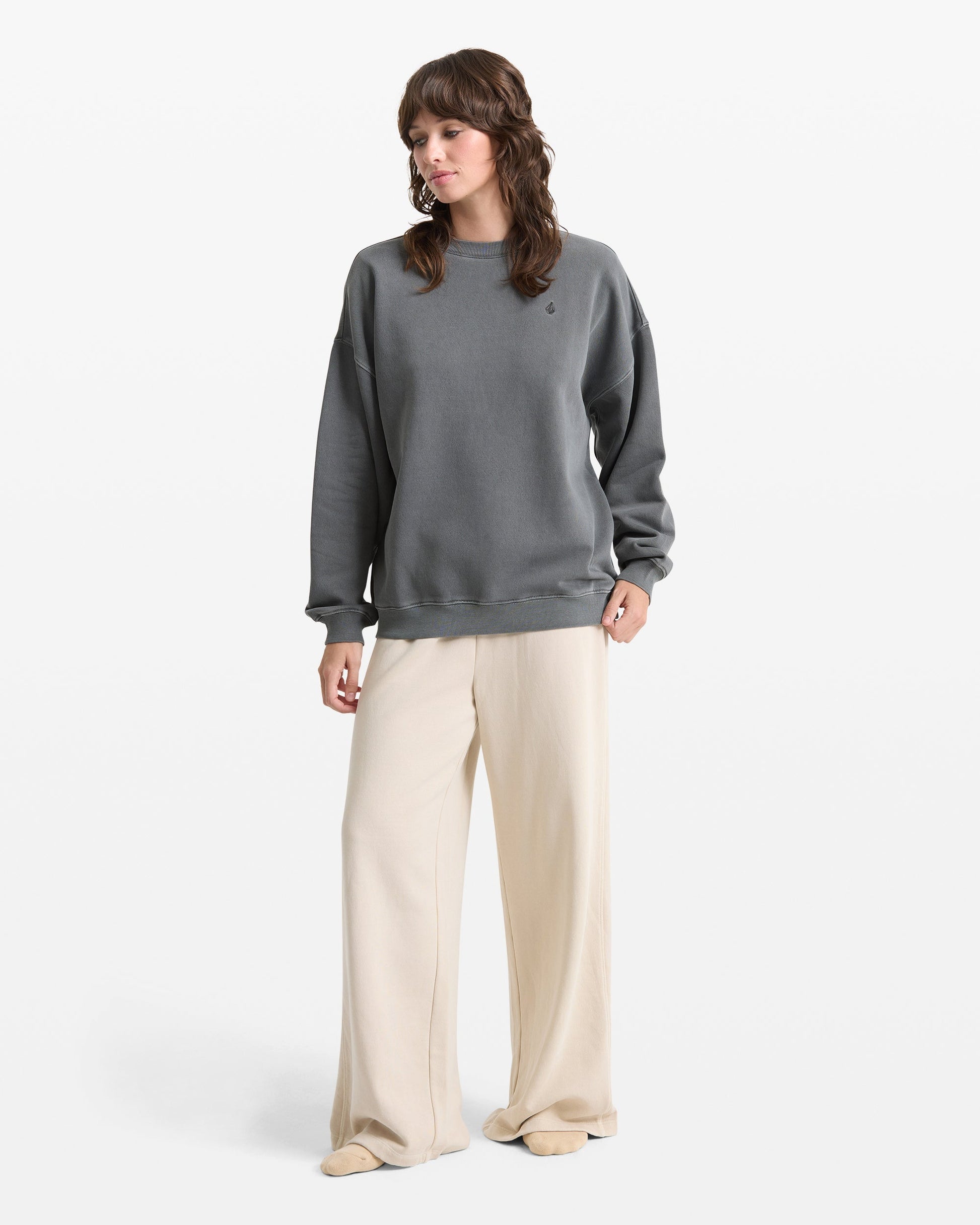 Women's Stone Soft Crew
