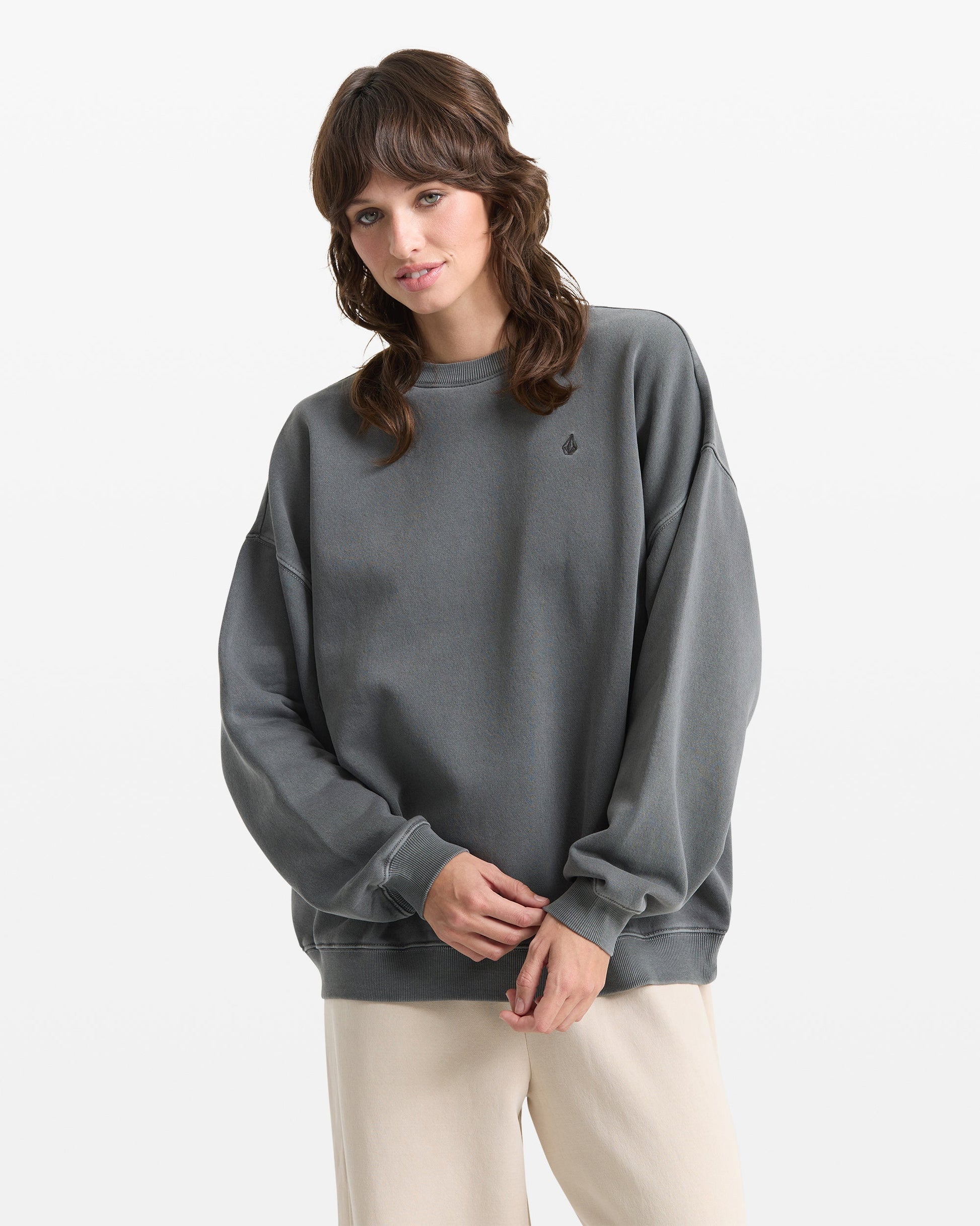 Women's Stone Soft Crew