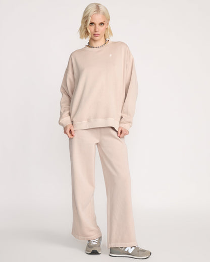 Women's Stone Soft Crew-Khakiest-Volcom