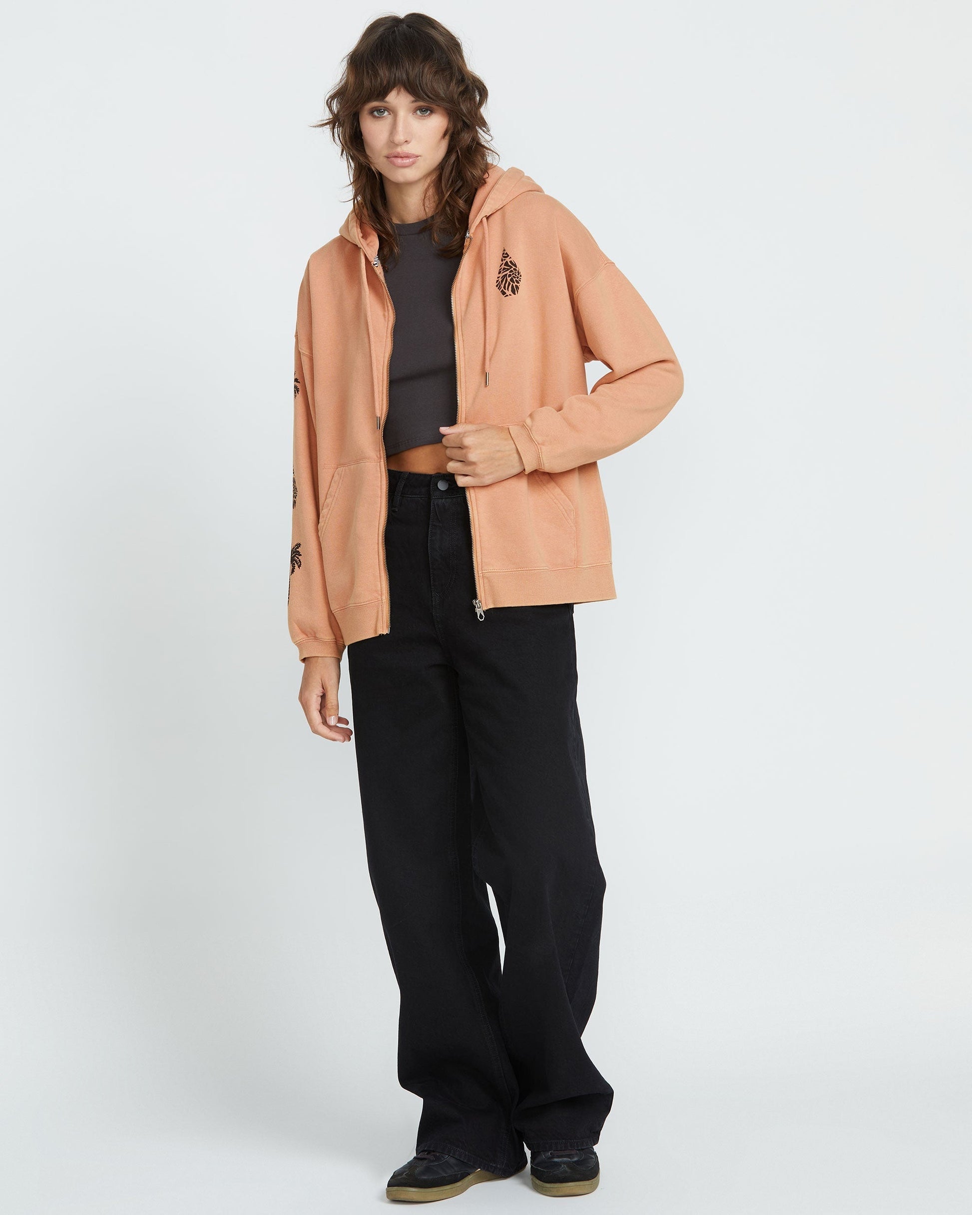Women's Stone Art Up Zip
