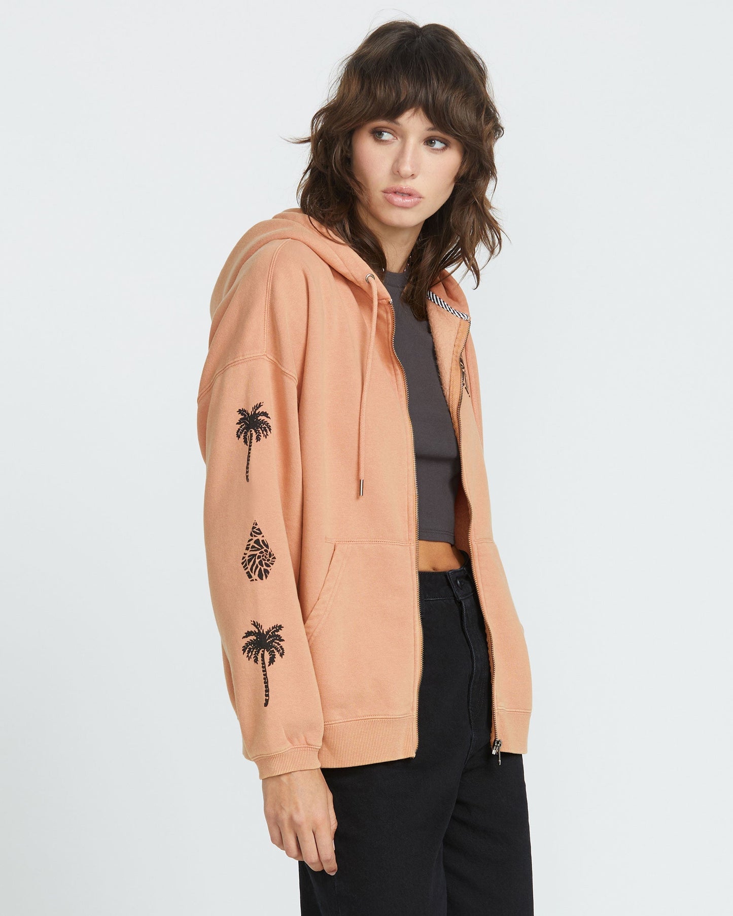 Women's Stone Art Up Zip