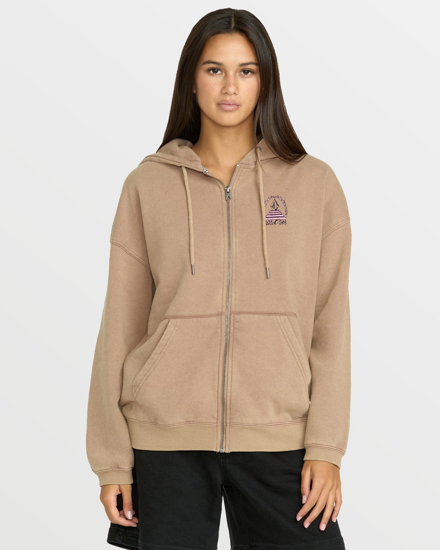 Women's Stone Art Up Zip