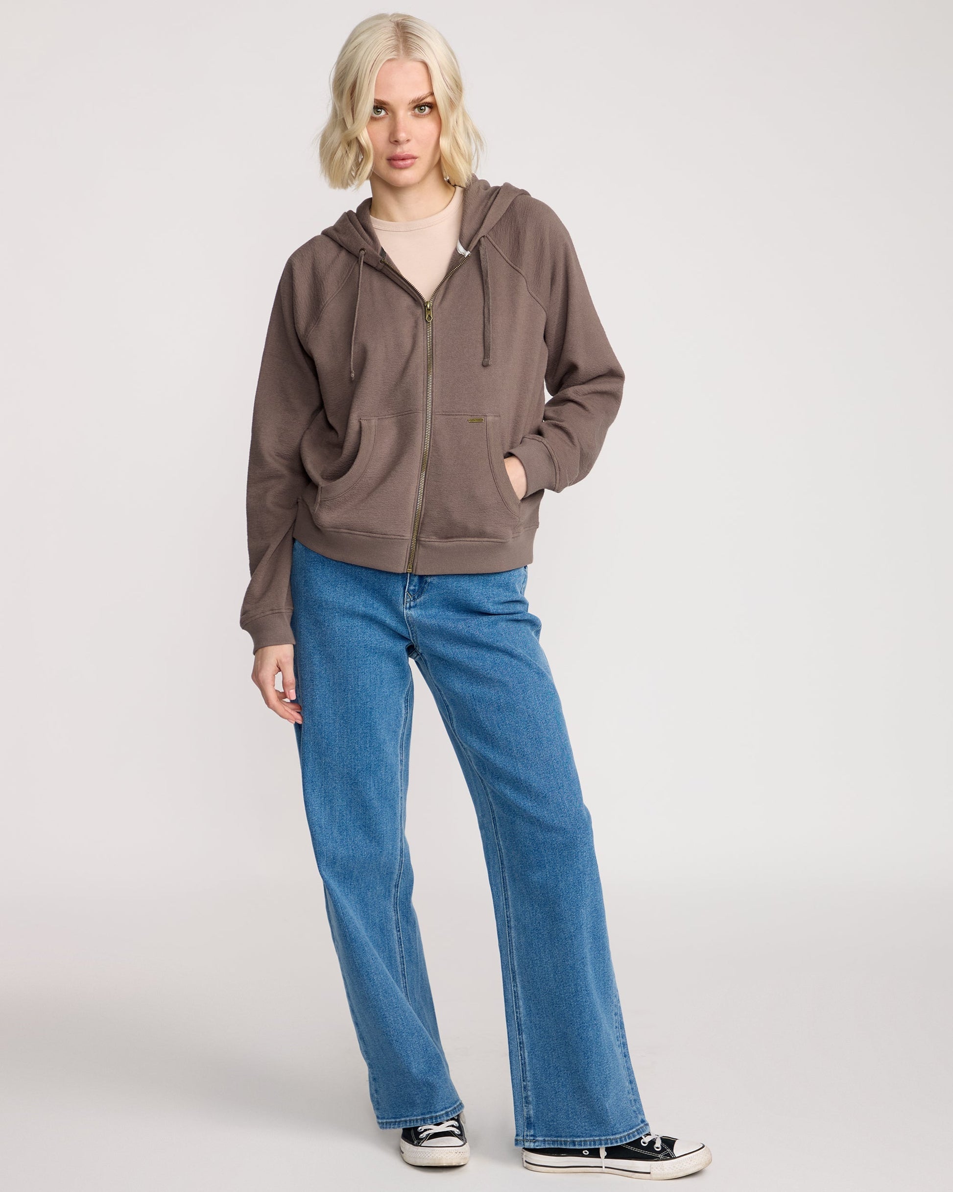 Women's Lived In Fleece Zip Hoodie