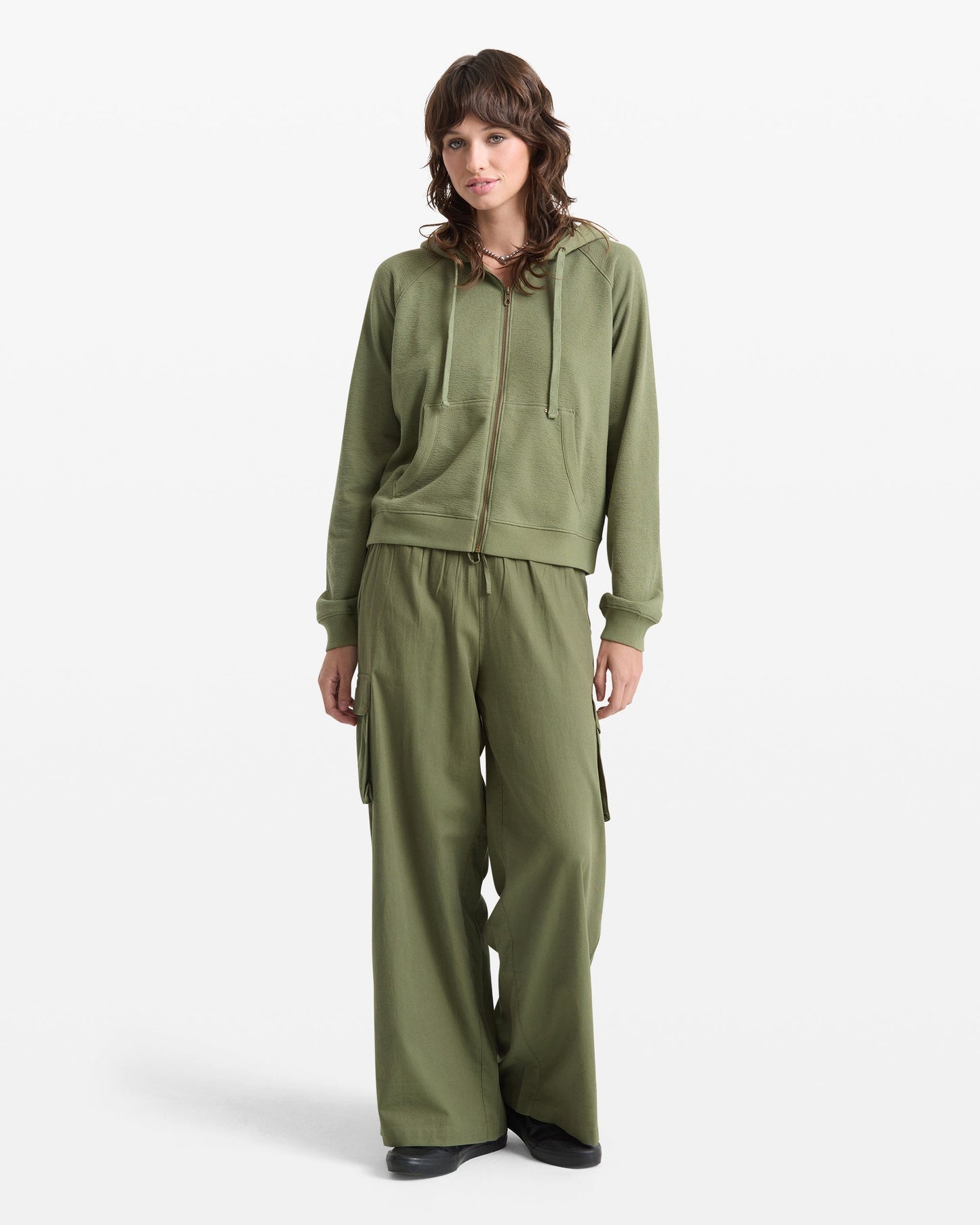 Volcom Women's Lived In Fleece Zip Sweatshirt