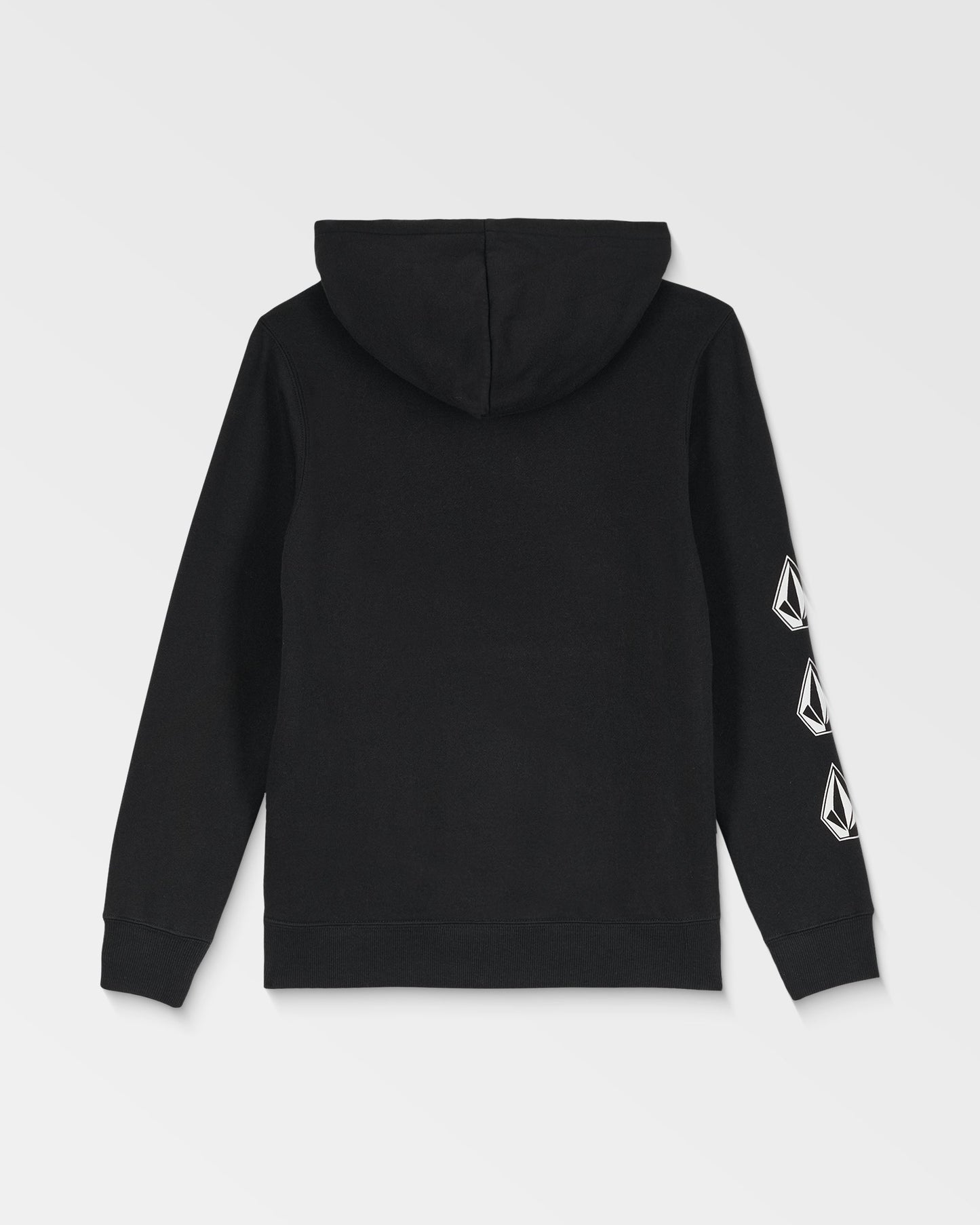 Big Kids' Iconic Stone Grid Pullover-Black-Volcom