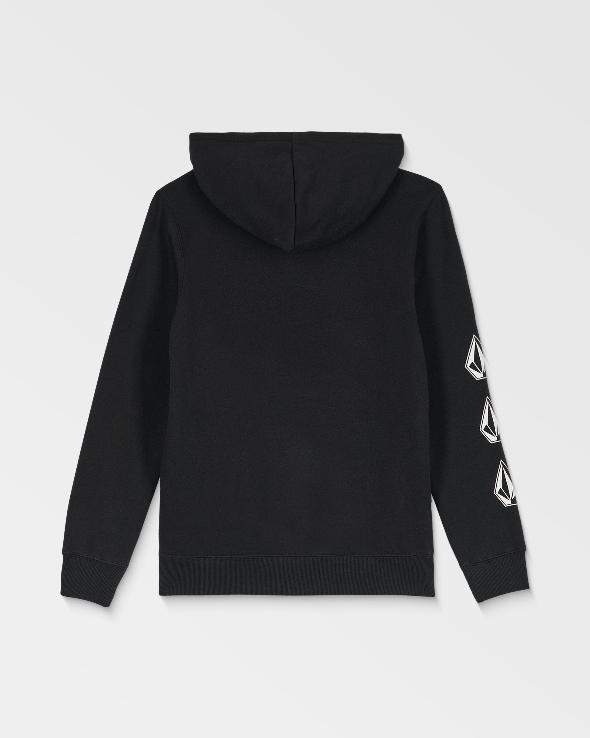 Big Kids' Iconic Stone Grid Pullover-Black-Volcom