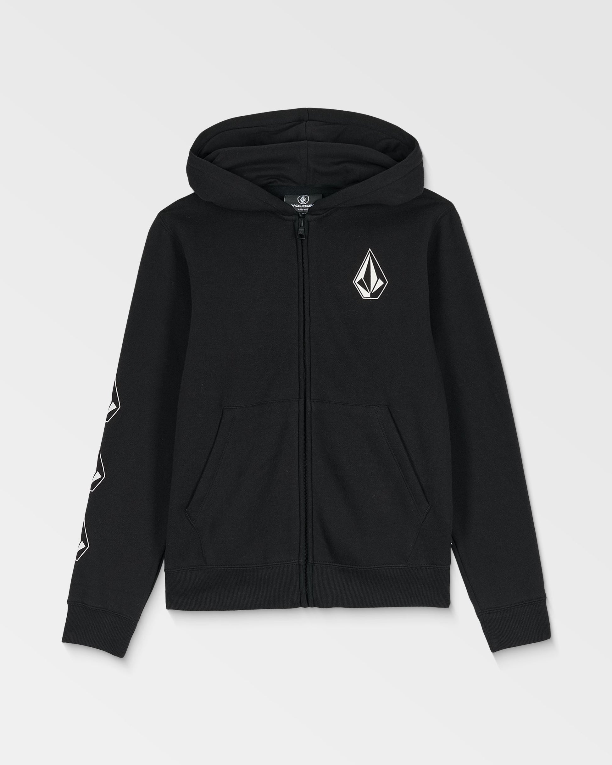 Big Kids' Iconic Stone Gid Zip-Black-Volcom
