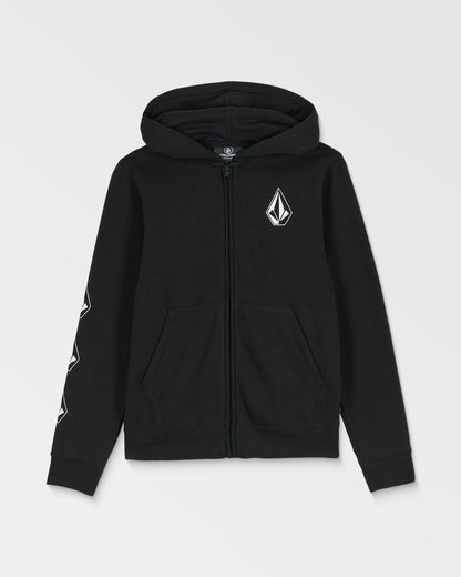 Big Kids' Iconic Stone Gid Zip-Black-Volcom