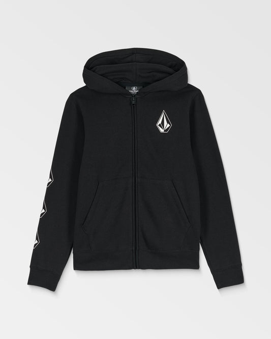 Big Kids' Iconic Stone Gid Zip-Black-Volcom