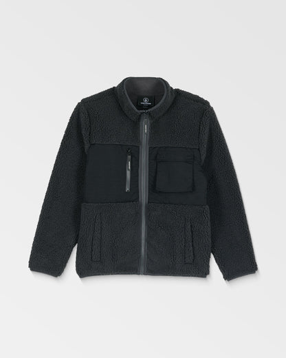 Kids' Storm Stone Zip Fleece-Asphalt Black-Volcom