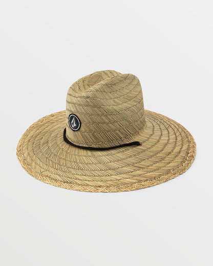 Men's Quarter Straw Hat-Natural-Volcom
