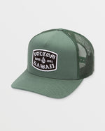 Men's Aloha Trucker Hat-Light Olive-Volcom