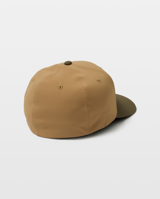 Men's Stone Tech Flexfit Delta-Khaki-Volcom
