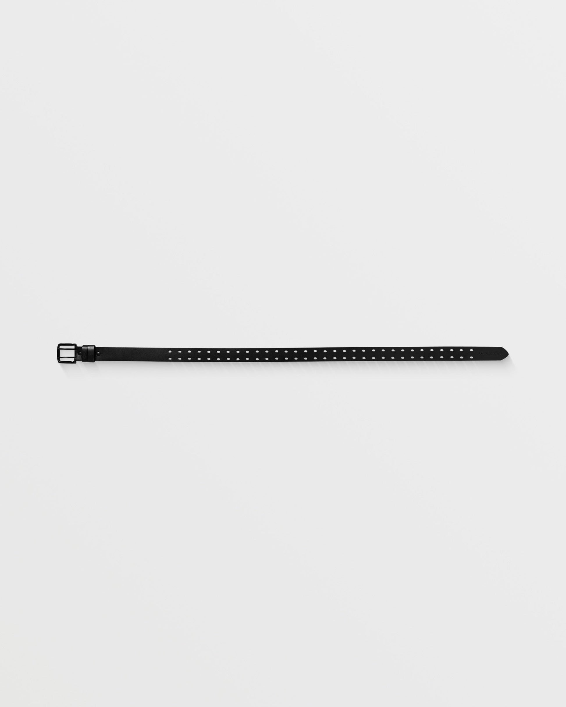 Men's Two Spike Leather Belt-Black-Volcom