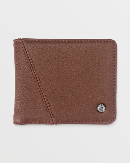 Pay-A-Pal Leather Bifold-Brown-Volcom