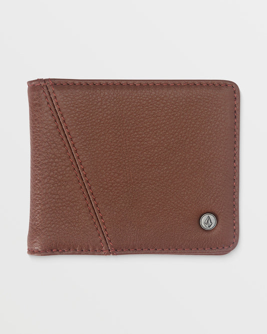 Pay-A-Pal Leather Bifold-Brown-Volcom