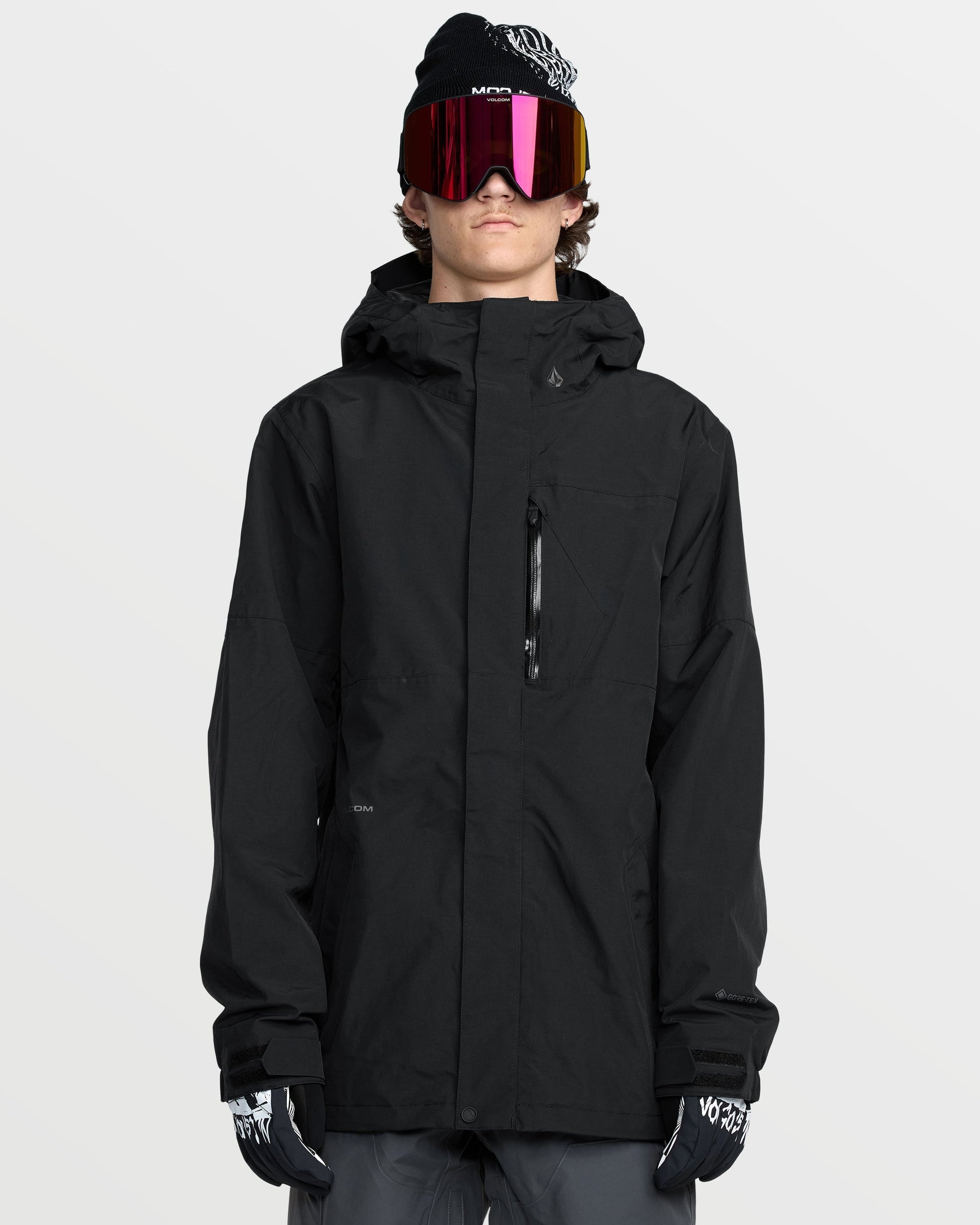 Men's L Gore-Tex Insulated Jacket-Black-Volcom