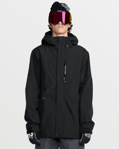 Men's L Gore-Tex Insulated Jacket-Black-Volcom