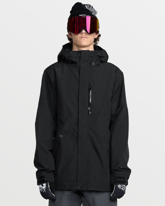 Men's L Gore-Tex Insulated Jacket-Black-Volcom
