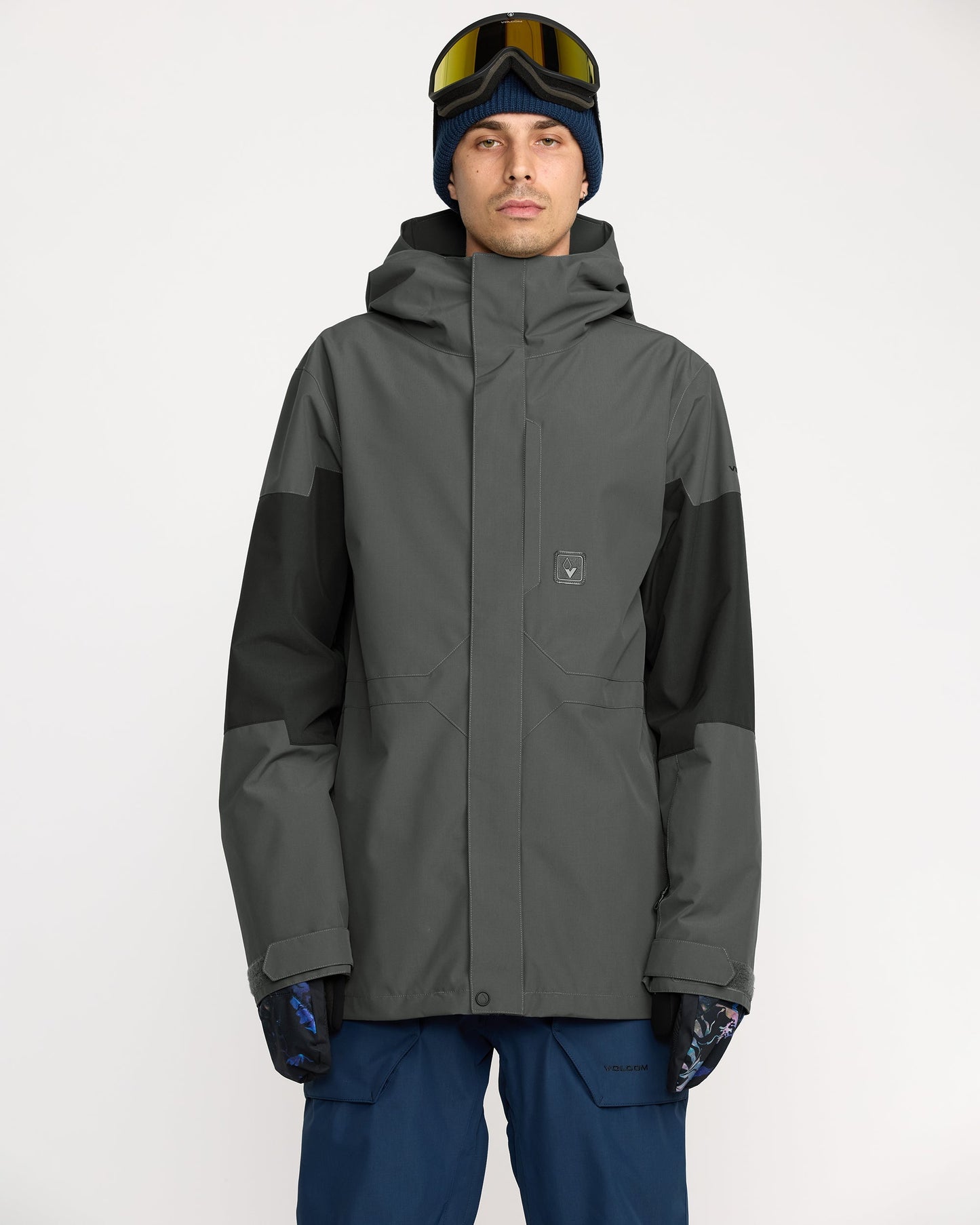 Men's Primry Insulated Jacket-Dark Grey-Volcom