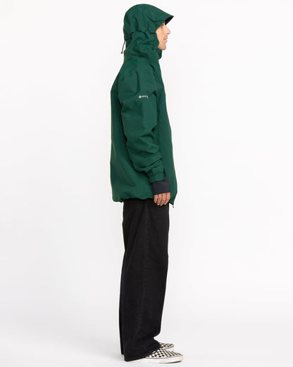 Men's Anyox Guide Gore Pro Shell Jacket-Black Green-Volcom