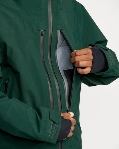 Men's Anyox Guide Gore Pro Shell Jacket-Black Green-Volcom