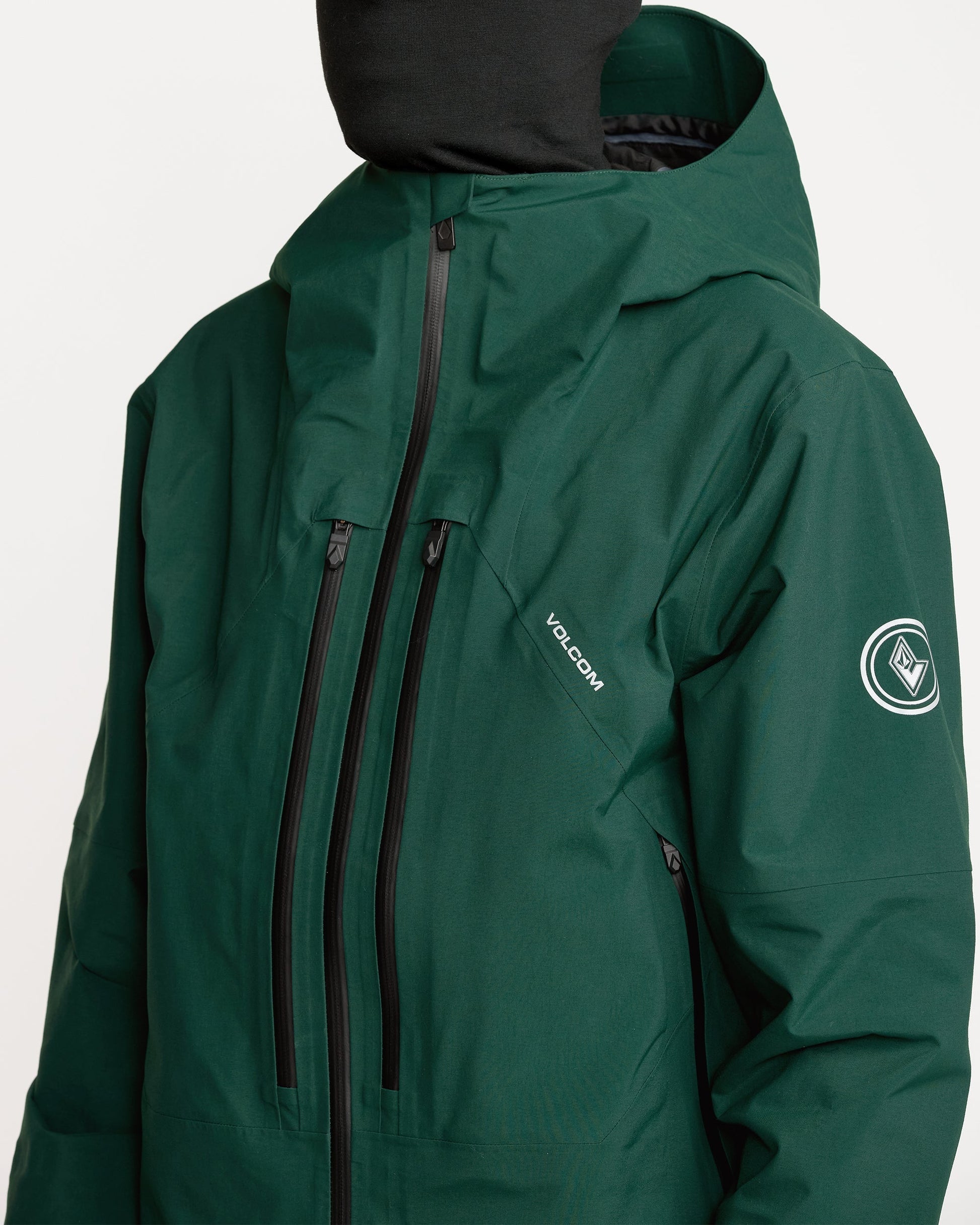 Men's Anyox Guide Gore Pro Shell Jacket-Black Green-Volcom