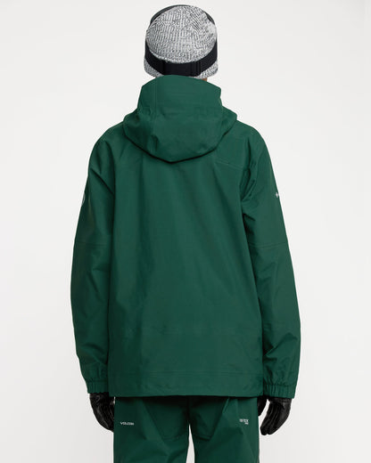 Men's Anyox Guide Gore Pro Shell Jacket-Black Green-Volcom