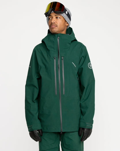 Men's Anyox Guide Gore Pro Shell Jacket-Black Green-Volcom