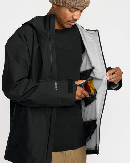Men's Tester 3L Gore-Tex Jacket-Black-Volcom