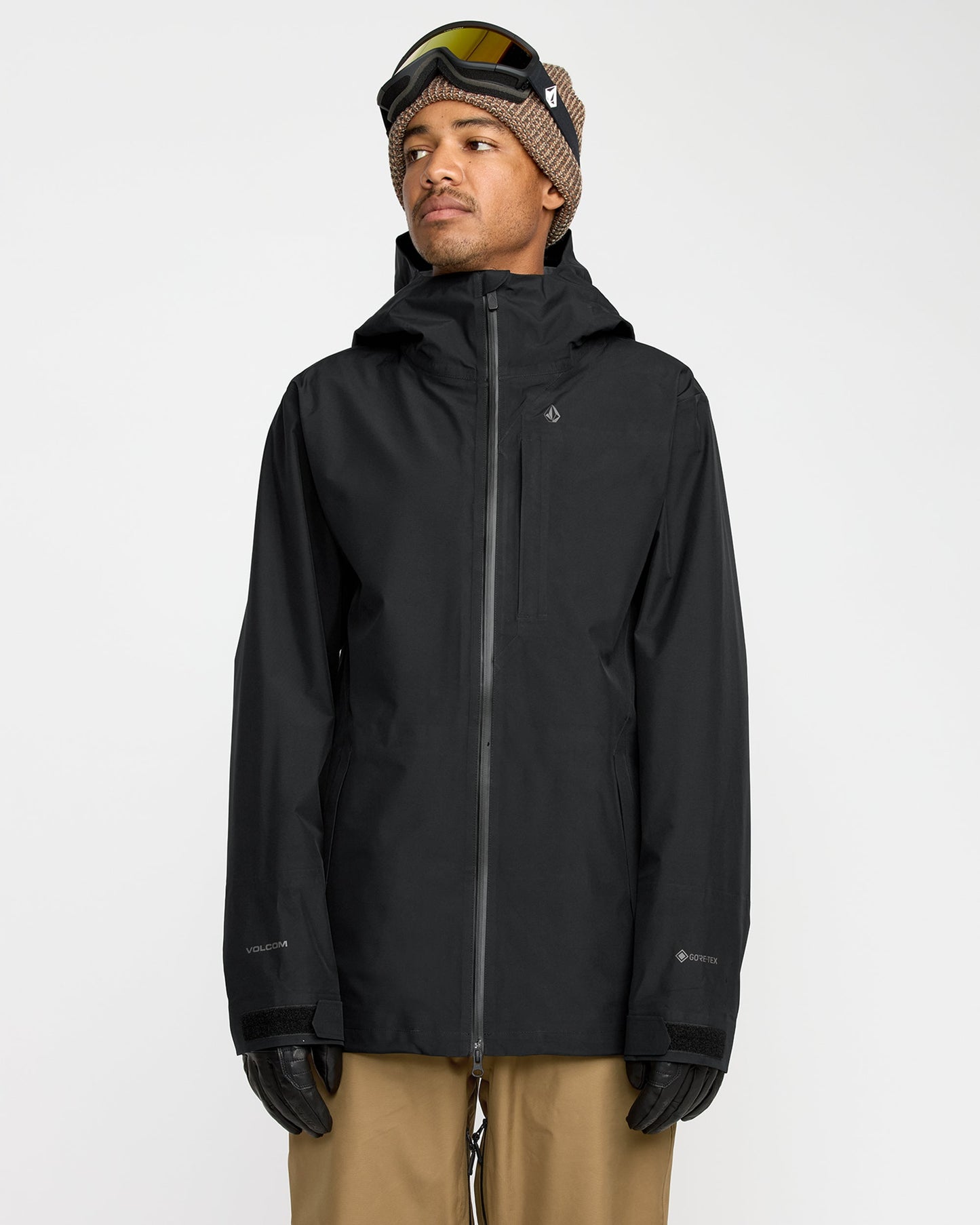 Men's Tester 3L Gore-Tex Jacket-Black-Volcom