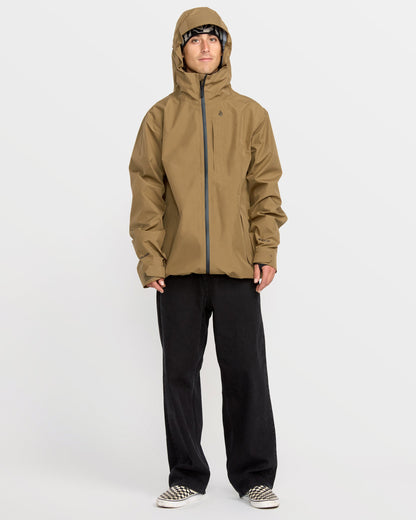 Men's Tester 3L Gore-Tex Jacket-Bronze-Volcom