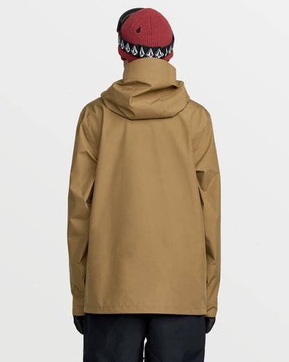 Men's Tester 3L Gore-Tex Jacket-Bronze-Volcom