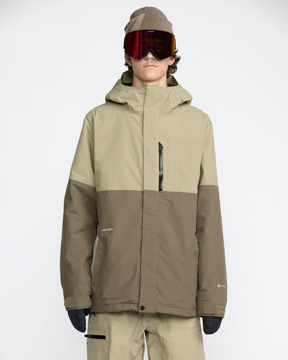 Men's L Gore-Tex Jacket-Moss Green-Volcom