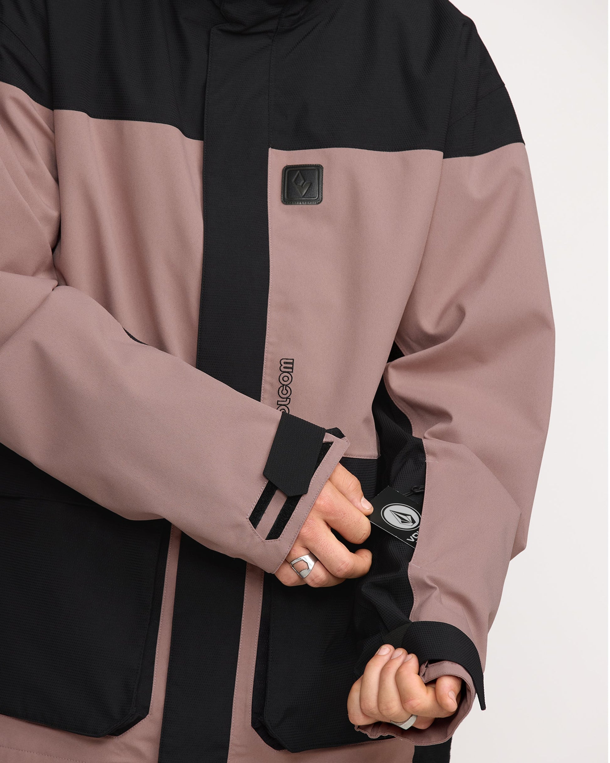 Men's Kleveland Shell Jacket-Pale Mauve-Volcom