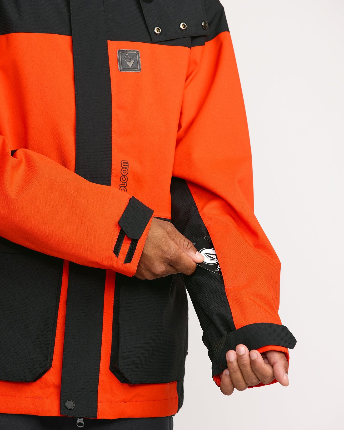 Men's Kleveland Shell Jacket-Orange Shock-Volcom