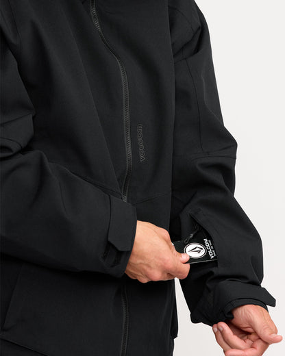 Men's Brighton Full Zip Jacket-Black-Volcom