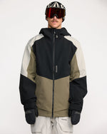 Men's Brighton Full Zip Jacket-Military-Volcom