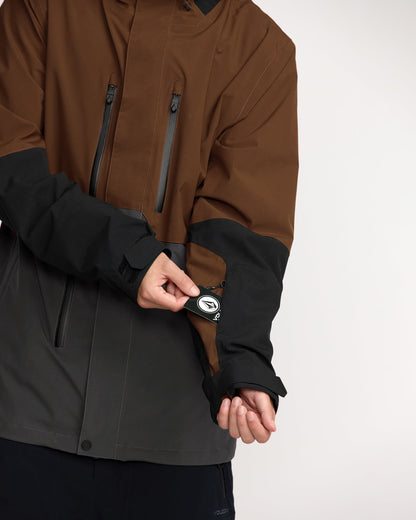 Men's Rnge Stretch 30K Jacket-Brown-Volcom