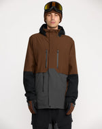 Men's Rnge Stretch 30K Jacket-Brown-Volcom