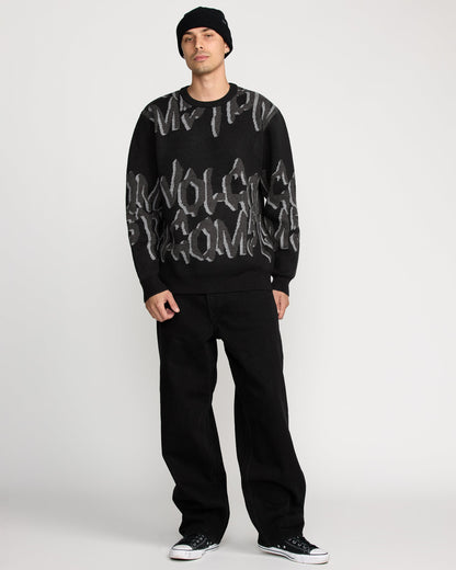 Men's Stone Jacquard Sweater