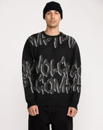 Men's Stone Jacquard Sweater-Black-Volcom