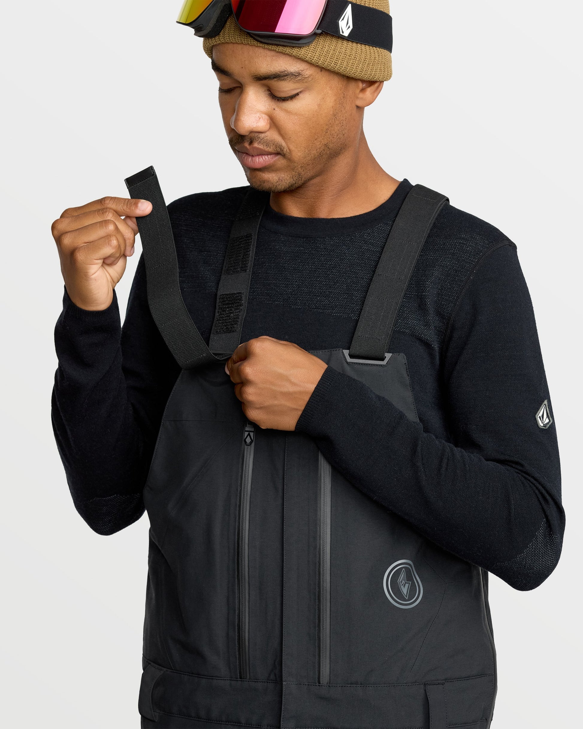 Men's Anyox Gore-Tex Pro Shell Bib-Black-Volcom