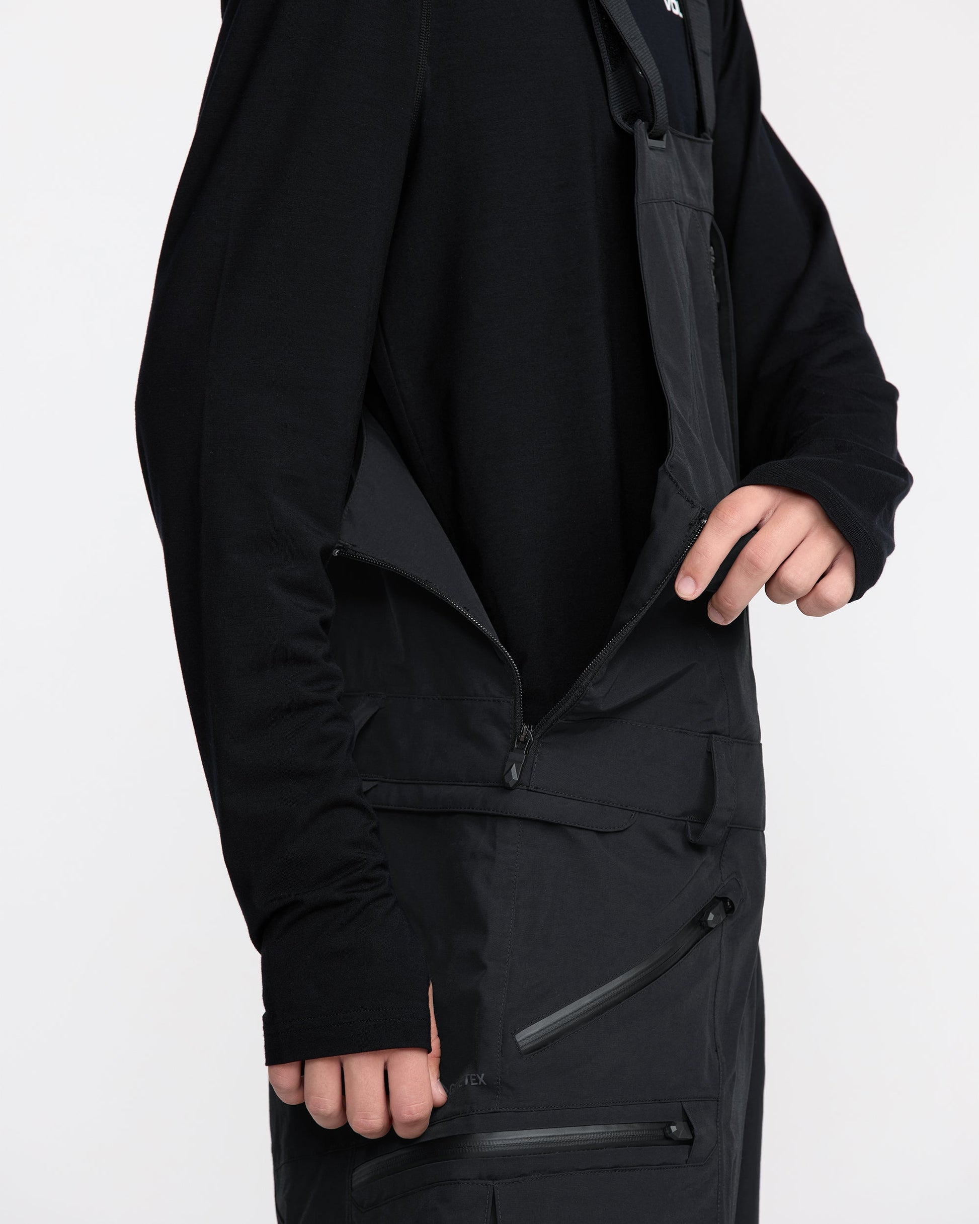 Men's Rain Gore-Tex Bib Overall-Black-Volcom