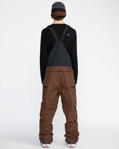 Men's Rain Gore-Tex Bib Overall-Brown-Volcom